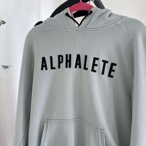 Alphalete Men's Light Gray Hoodie